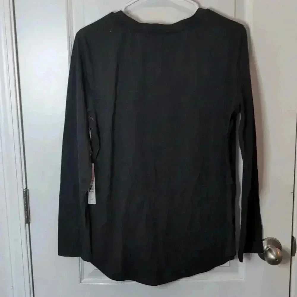 Rae Dunn Women's Long Sleeve pajama Top only